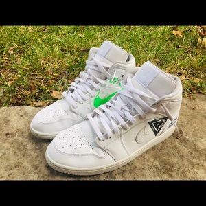Custom Triple White Air Jordan 1